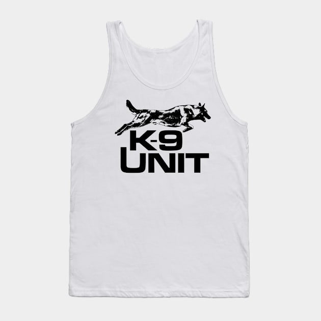 K-9 Unit - Police Dog Unit- Malinois Tank Top by Nartissima